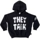 THEY TALK WE PLAY Hoodie  Black