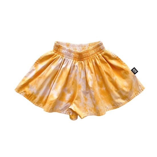 SUNSET GOLD TIE DYE Wide Leg Shorts  Sunset Gold