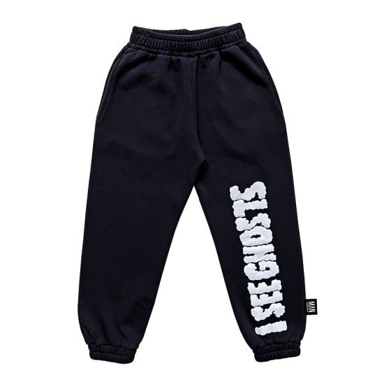 I SEE GHOSTS Jogging Pants   Black