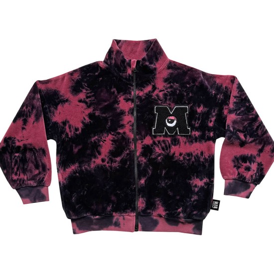 MONSTER Tie Dye Zip Jacket  Maroon