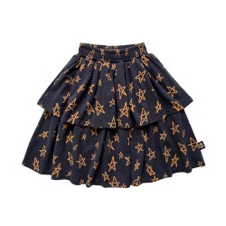 STAR Layered Skirt  Dark Blue - Size : (2-3)
