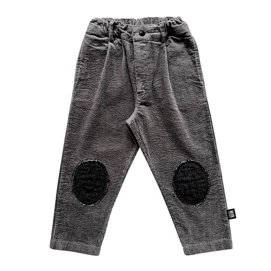 PATCHED CORDUROY Chino Pants  Grey