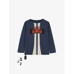 F1 Sound Tee  navy - Size : (7)