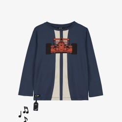 F1 Sound Tee  navy - Size : (7)