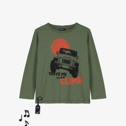 4X4 Sound Tee  dark green - Size : (6)