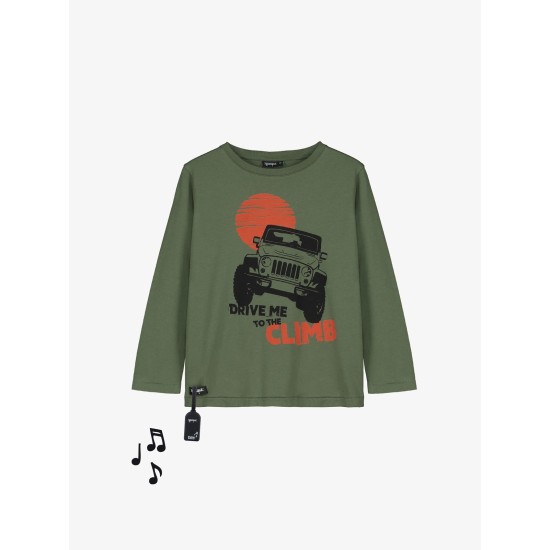 4X4 Sound Tee  dark green