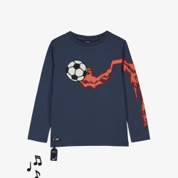 Goal Sound Tee  Navy - Size : (4)