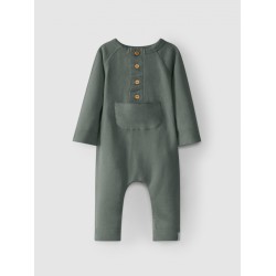 Romper Carded jersey  w/pocket petrolblu - Size : (12M)
