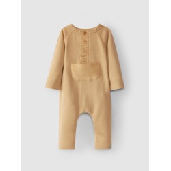 Romper Carded jersey w/pocketAlmond - Size : (12M)