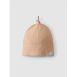 Beanie with knot Nude - Size : (3/6M)