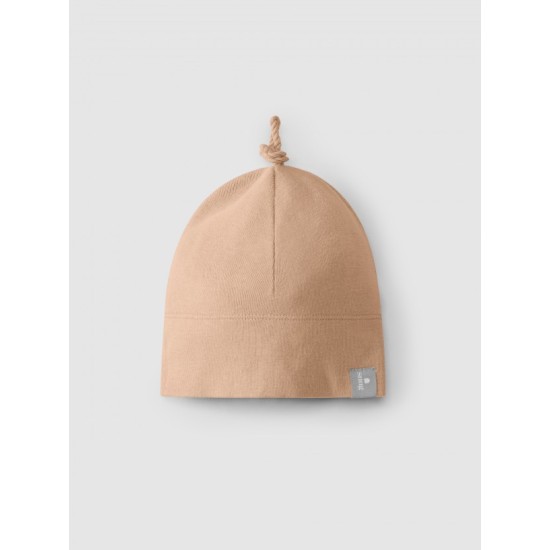 Beanie with knot Nude