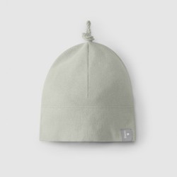 Beanie with knot Mint blu - Size : (3/6M)