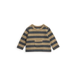 Striped Jersey Sweater  Nature Melange - Size : (9M)