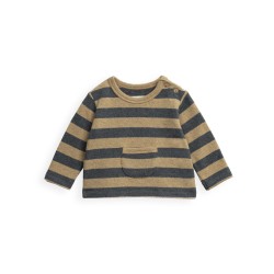 Striped Jersey Sweater  Nature Melange - Size : (9M)