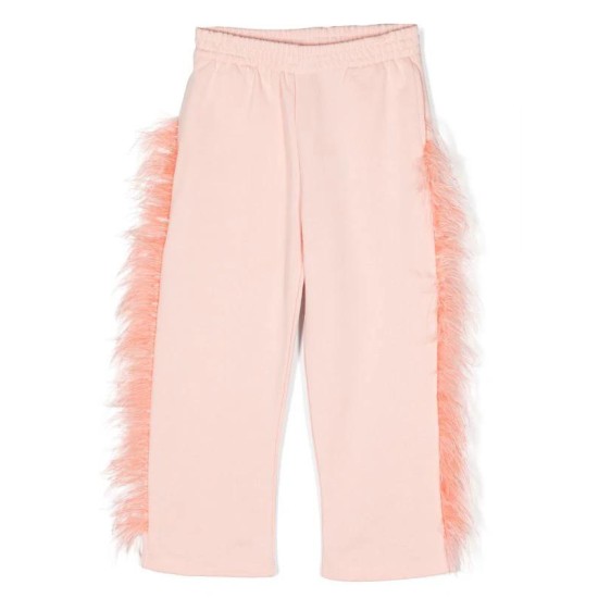 Embellished Straight leg track pantsPeach