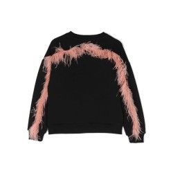 Embellished sweatshirtBlack - Size : (2)