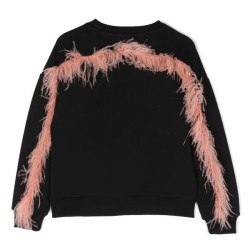 Embellished sweatshirtBlack - Size : (2)