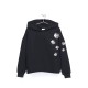 Sequin Embroidered  HoodieBlack