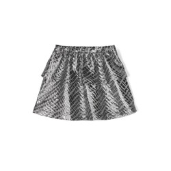 Metallic  Jacquard SkirtMetallic - Size : (2)