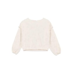 Floral Jacquard Top  Beige - Size : (2)