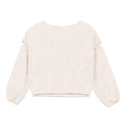 Floral Jacquard Top  Beige - Size : (2)