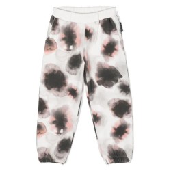 Abstract Print Track Pantsoff-white - Size : (2)