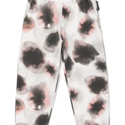 Abstract Print Track Pantsoff-white - Size : (2)