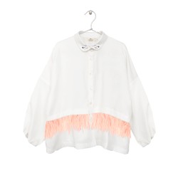 Embellished Shirt  Off-white - Size : (2)