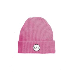 Knitted Beanie  Pink - Size : (one size)