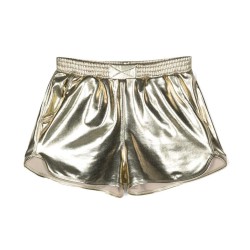 Metallic Running Shorts  Gold - Size : (2)