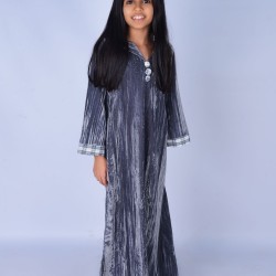 Velvet Kaftan  Grey - Size : (2)