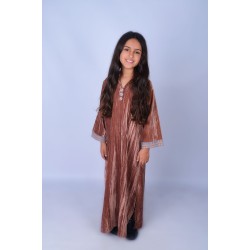 Velvet Kaftan  Brown - Size : (2)