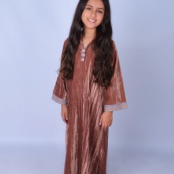 Velvet Kaftan  Brown - Size : (2)