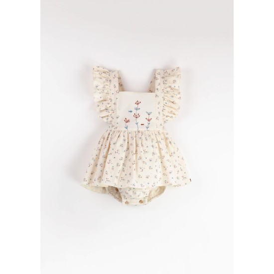 Romper Suit w/ Frill  Floral