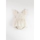 Romper Suit w/ Frill  Off-white