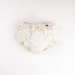 Swiss Embroidery culotte with frills  - Size : (2-3)