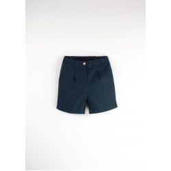 Navy Blue chino style shorts  - Size : (18-24m)