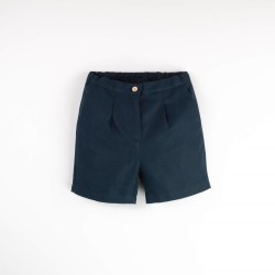 Navy Blue chino style shorts  - Size : (18-24m)
