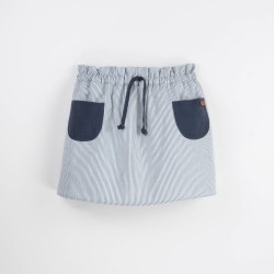 Skirt with Navy blue pockets - Size : (4) - Colour : (black)