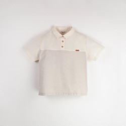 Sand Striped contrasting shirt - Size : (6)