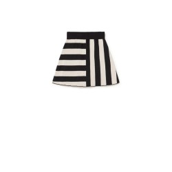 Iconic Lines Knit Skirt  cream-black - Size : (2-3)