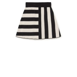 Iconic Lines Knit Skirt  cream-black - Size : (2-3)