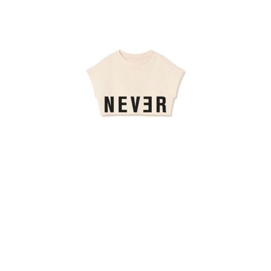 Nevermore Crop Top  cream