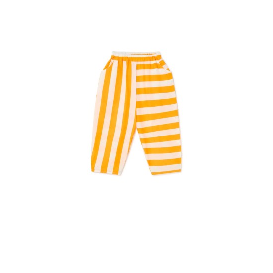 Iconic Lines Pants  amber-white