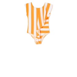 Iconic Lines Bathing Suit     amber-white - Size : (2-3)