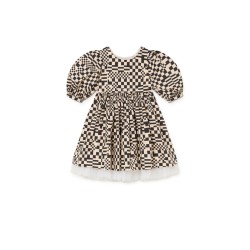 Nevermore Dress  cream-black - Size : (12)