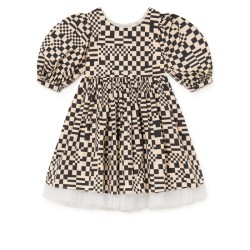 Nevermore Dress  cream-black - Size : (12)