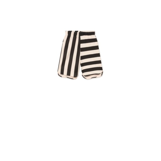 Iconic Lines Soft shorts  cream-black