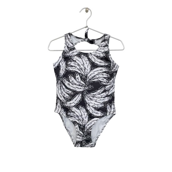 Banana-print Bodysuit    Black