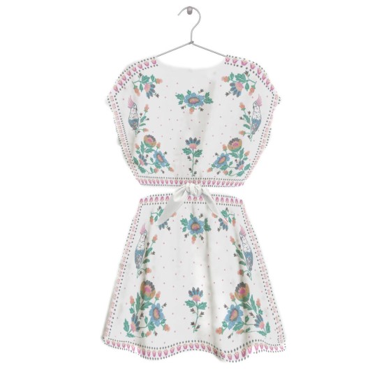 Floral-Print Cut- out Dress Mixed